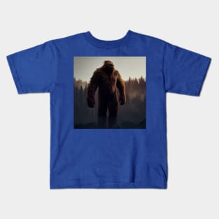 Sasquatch in Nature Kids T-Shirt